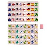 Générique Mahjong-Spiel – Interaktives Spiel für Eltern und Kinder, tragbar, Reisegesellschaft für Erwachsene | für Jugendliche, Kinder, Familie, Freunde, Schulferien, Abende