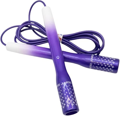 Cuerda de saltar para mujer (serie arcoíris)  Cuerda cardiovascular ajustable para entrenamiento de mujer y entrenamiento en casa  Asas de agarre