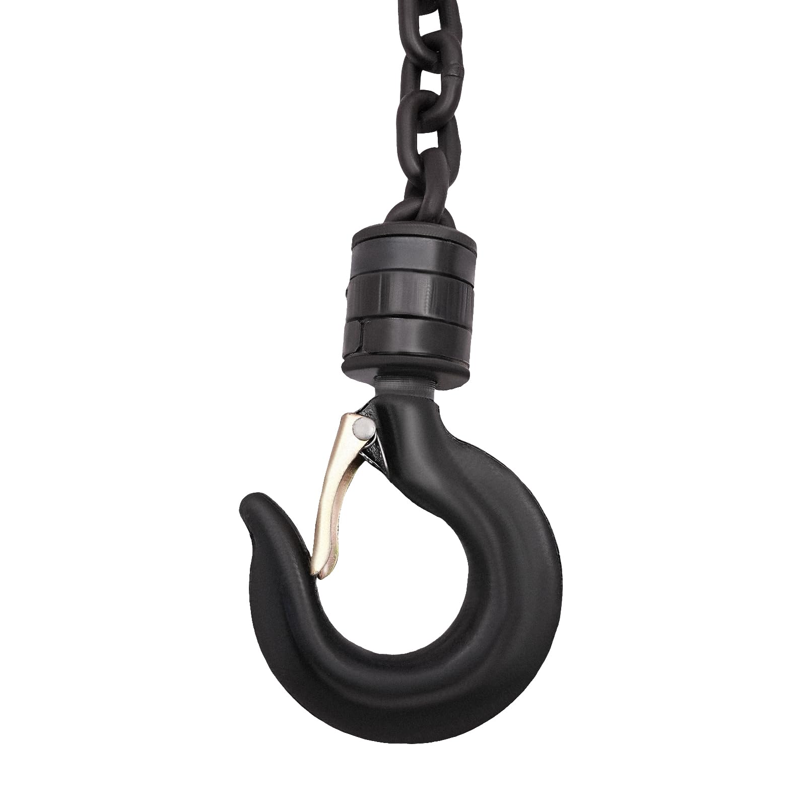 Paranco manuale a catena, 1 tonnellata, in acciaio con 2 ganci in acciaio al manganese girevoli a 360°, catena manuale in acciaio, catena lunga 4 m, per costruzione, garage, magazzini e