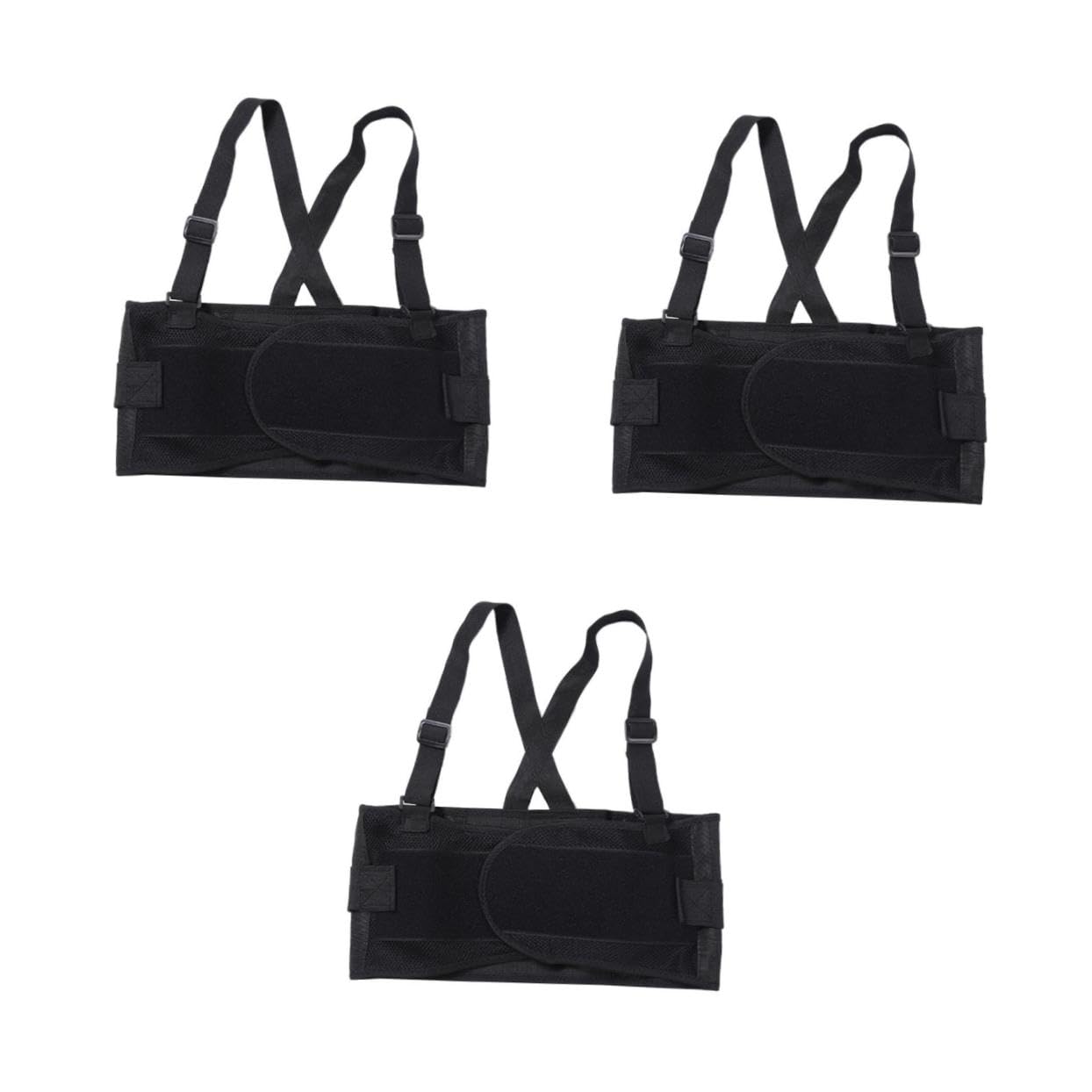 TOVINANNA 3pcs Workout Belt for Women Men Lumbar Brace Back Support Elastic Waist Support for Fitness