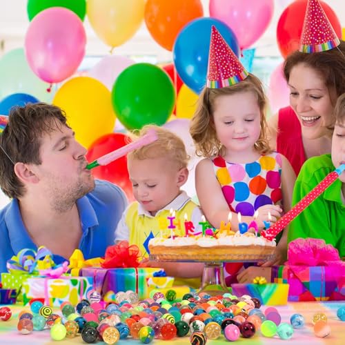 Pllieay 264 Pieces Bouncy Balls Bulk, Rubber Balls 27mm Mixed Color Party Bag Filler for Kids Party Favors, Prizes, Birthdays Gift and Vending Machines (Style Random) - Thumbnail 5