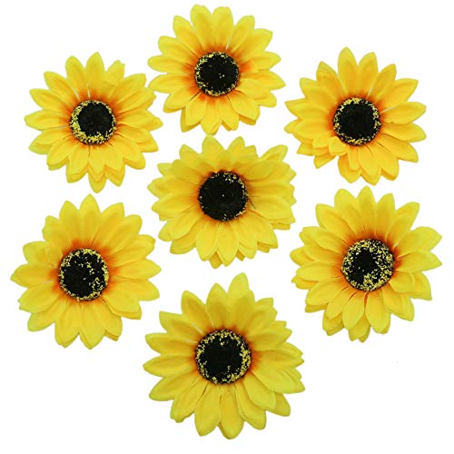 Timoo 12 PCS Sunflower Duckbill Hair Clip, Metal Alligator Hair Accessories for Beach