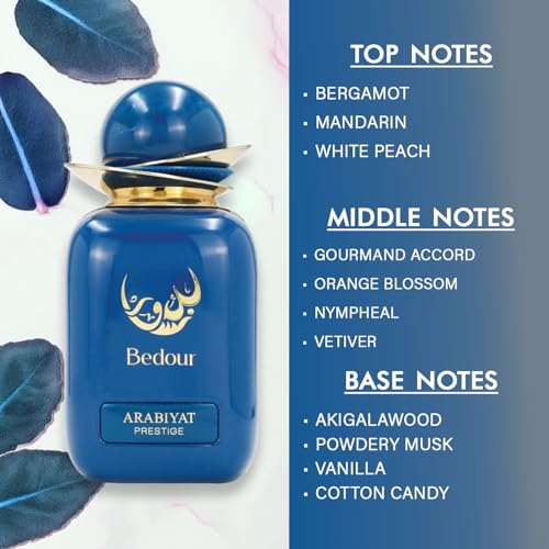 Image of Arabiyat Prestige Bedour EDP Perfume 100ml - for Women | Fruity Floral Fragrance with Bergamot, Red Fruits, Rose, Vanilla & Musk