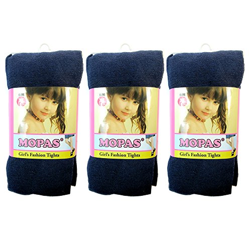 3 Pairs Navy Girls Kids Footed Tights Dance Stockings Pantyhose Ballet XL 11-14 6 Pairs Girls Footed Ballet Dance Tights Soft Pantyhose Stockings for Kids, School Uniform & Dress Wear, XL 11-14 Navy