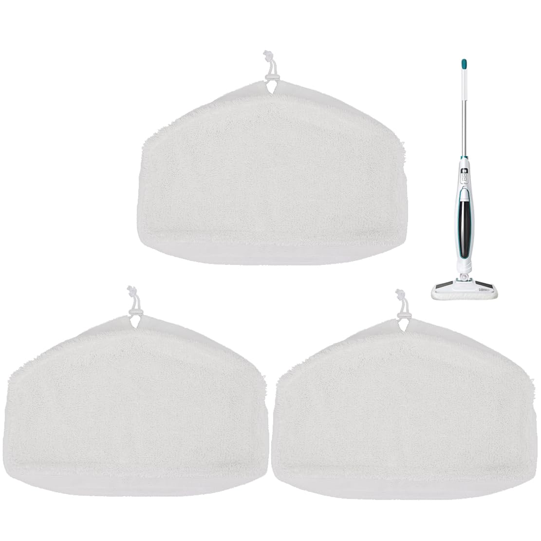 Sgizoku SMP01 Replacement Mop Pads for for Kenmore SM2060 S200 Series Steam Mop - Reusable Washable Steam Microfiber Cloth Accessories - 3 Pack
