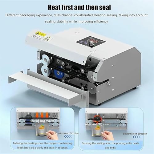Machine d'étanchéité continue automatique pour sacs de nourriture horizontaux à température réglable - 6