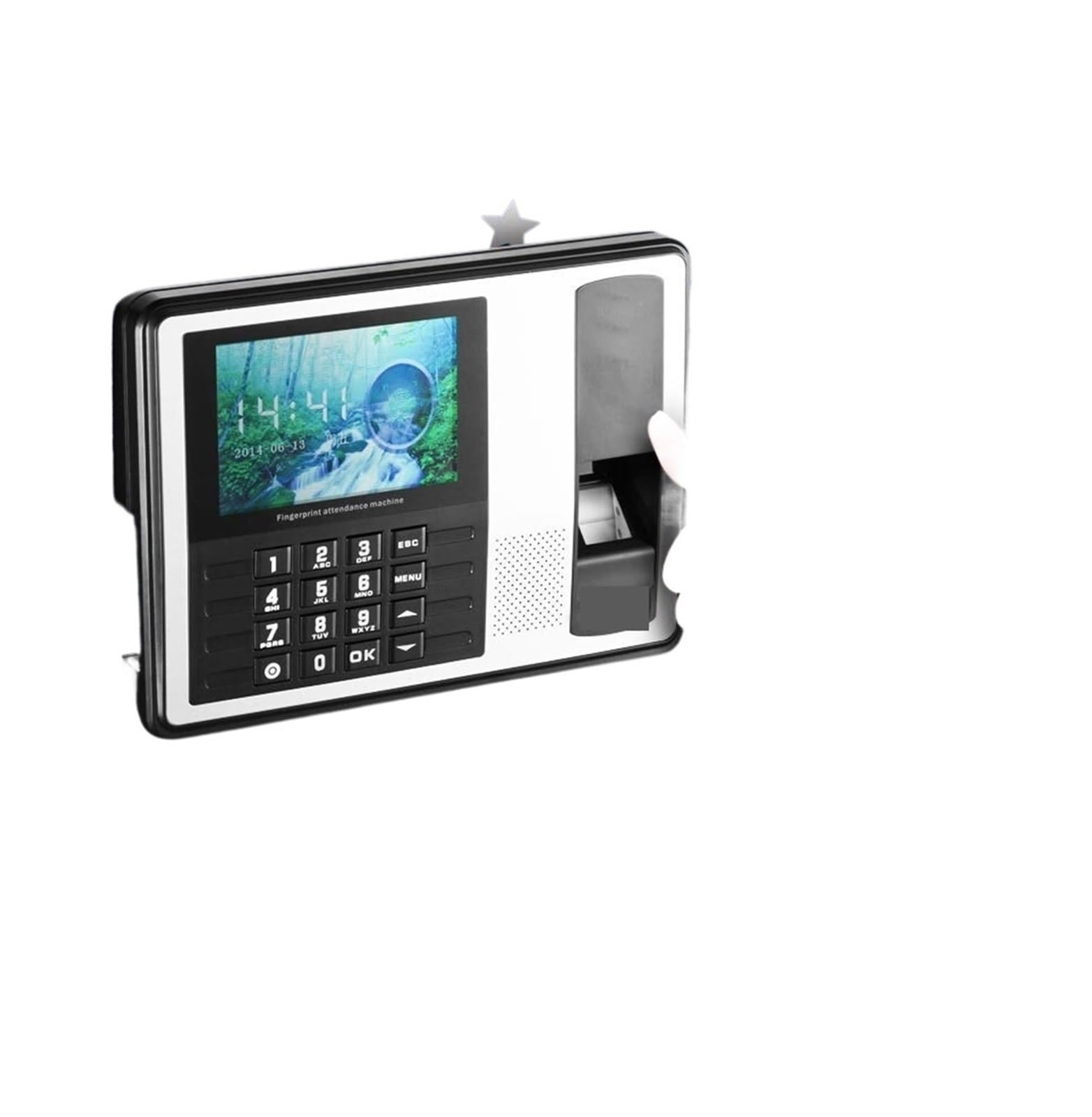 Reloj de control de asistencia, de lector tarjetas identificación electrónicas TCP/IP con grabadora tiempo huellas dactilares biométricas for empleados