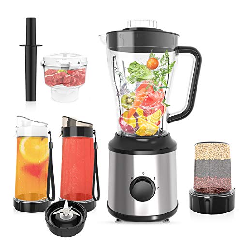 CLORIS Food Processor Blender Combo Vitamix Countertop Blender Frozen Drink Machine Food Processor Smoothie CoffeeSpice GrinderFood Chopper Como