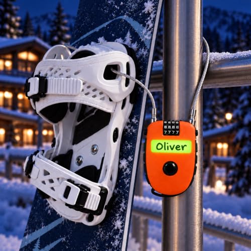 Rovzup Snowboard Retractable Cable Lock