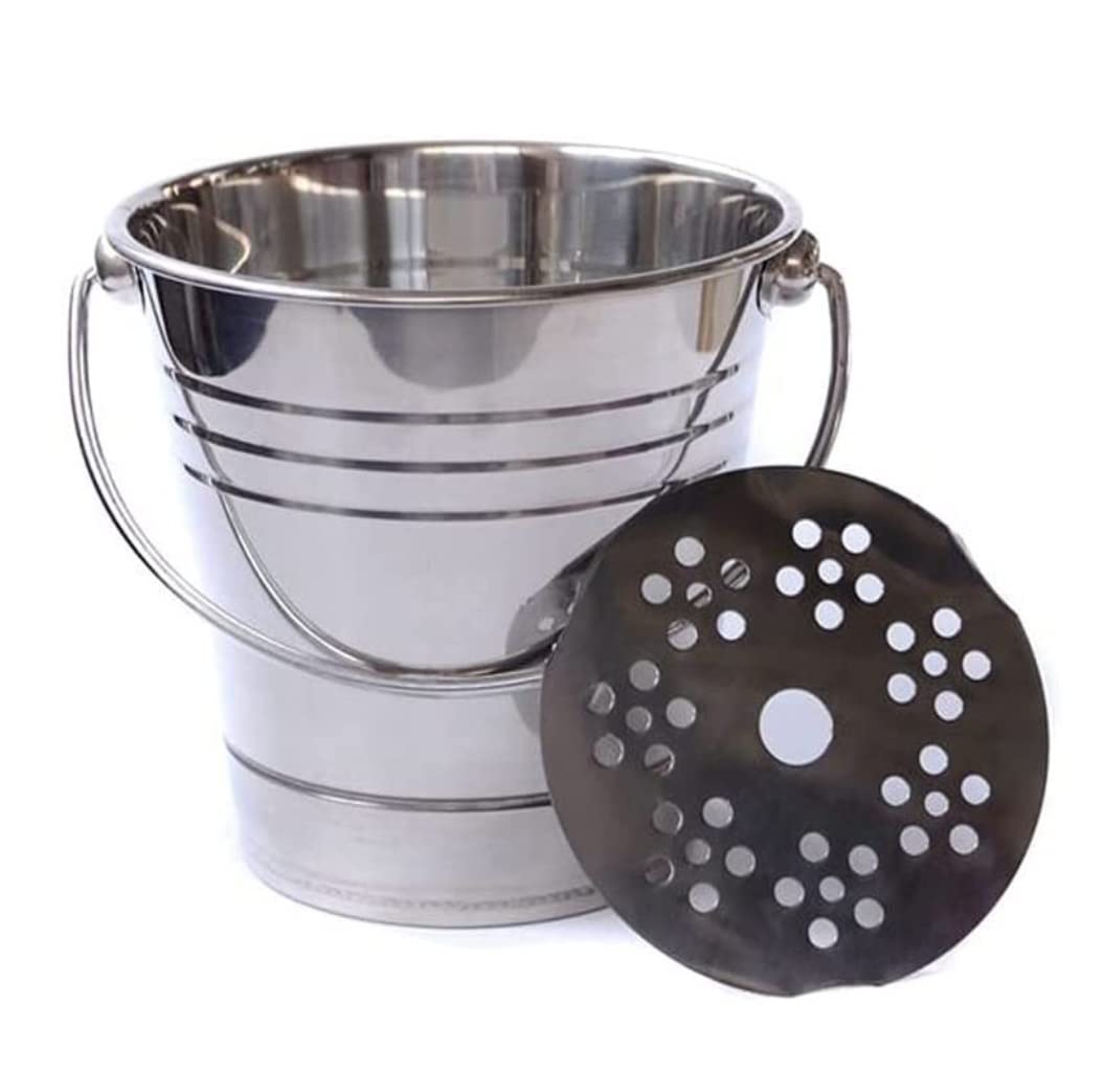 Cubitera Cubo De Hielo Engrosado Cubo De Acero Inoxidable con Asa Cubo De Hielo para Barras Bar Accessories