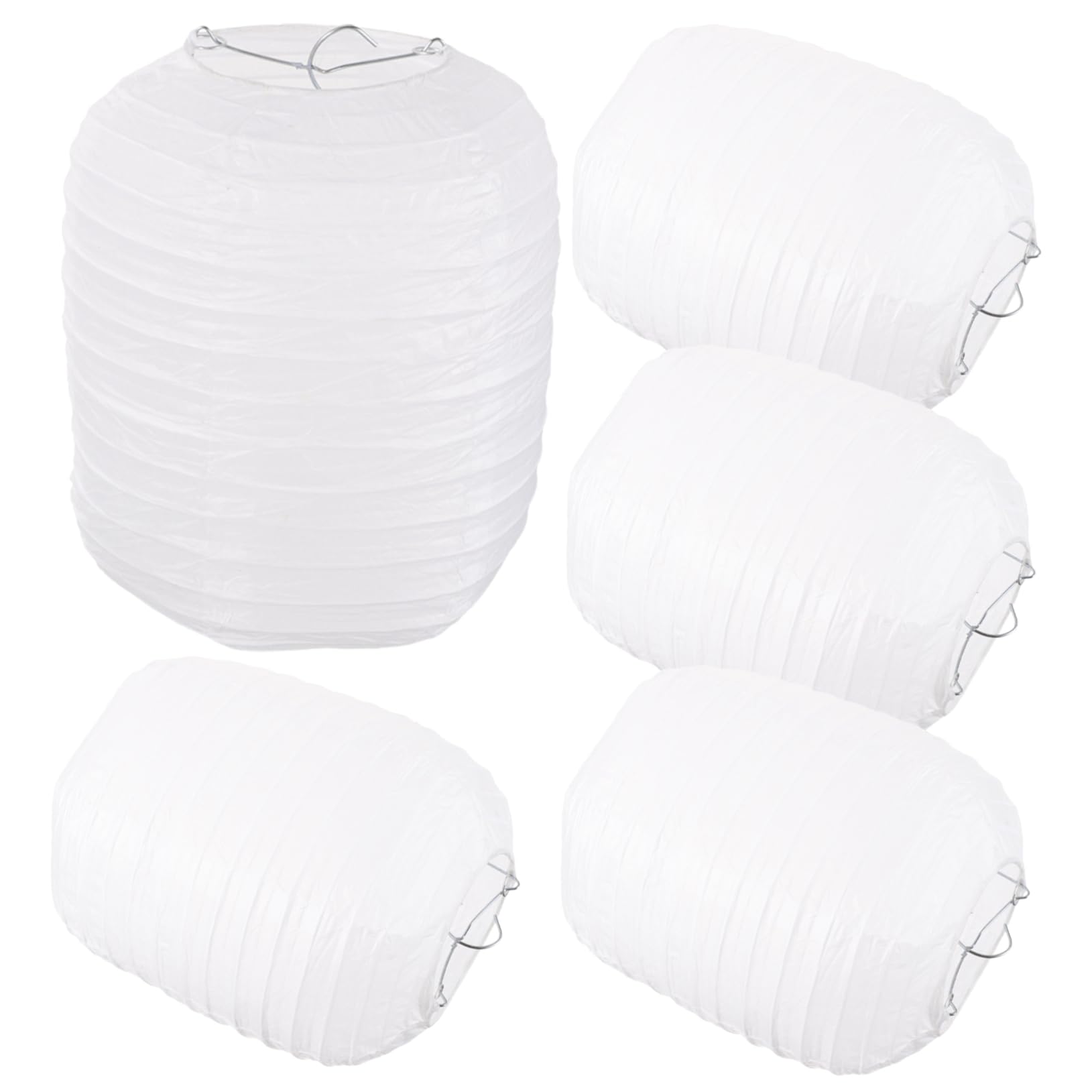 COHEALI Japanese Paper Lanterns - 5 Pack Folding Hanging Lanterns For Party & Wedding Decor