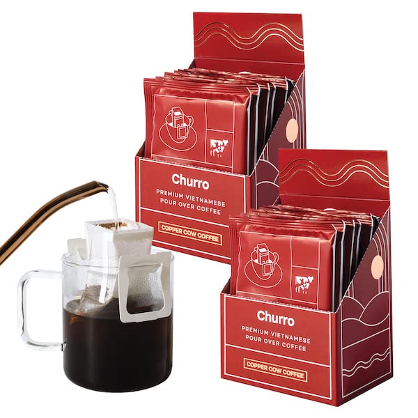 Copper Cow Coffee Premium Vietnamese Coffee SingleServe Churro Coffees (includes