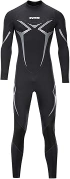 ZCCO Wetsuits Mens Womens 3mm Premium Neoprene Full Sleeve Dive Skin for Spearfishing,Snorkeling, Surfing,Canoeing,Scuba Diving Wet Suits