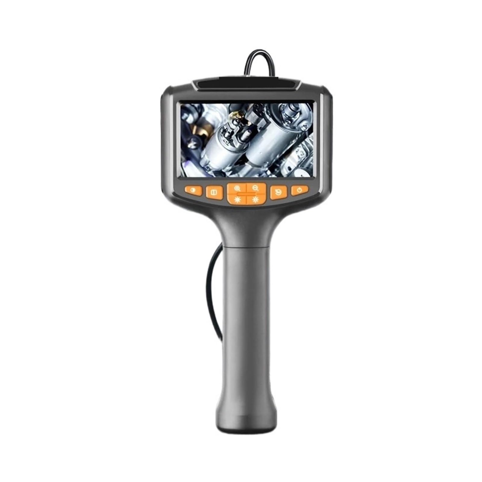 Telecamera, Endoscopio A Doppia Lente per Ispezione di Tubi di Scarico Auto, Strumento per Telecamera per Veicoli, per Motore Automobilistico A Parete,Orange-1