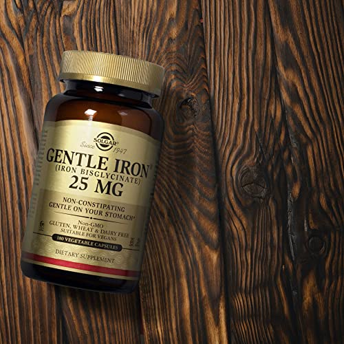 Solgar Gentle Iron 25 mg, 180 Vegetable Capsules - Ideal for Sensitive Stomachs - Non-Constipating - Red Blood Cell… - Image 6