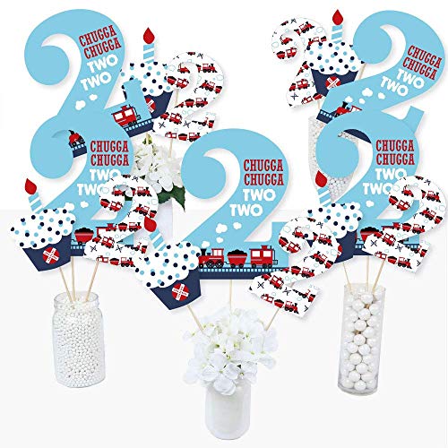 Décoration table train à vapeur anniversaire 2 ans pour fête enfant réussie