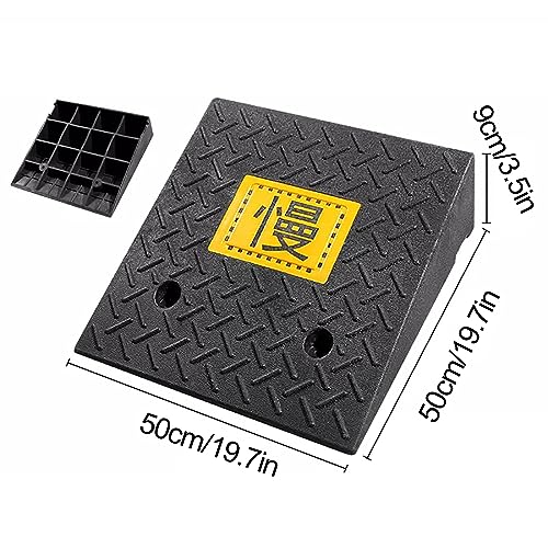 Rampa para Auto de Goma Negra Resistente Altura 3.5in miniatura 2