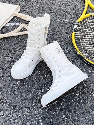 Boys and Girls High Top Children's Canvas Shoes Fashion Street Dance White Campus Shoes Outdoor Leisure Sneakers Shoes3