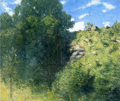 Toile Modern Peinture Ravin près de Branchville par Julian Alden Weir Poster Décoration Salon 60x90
