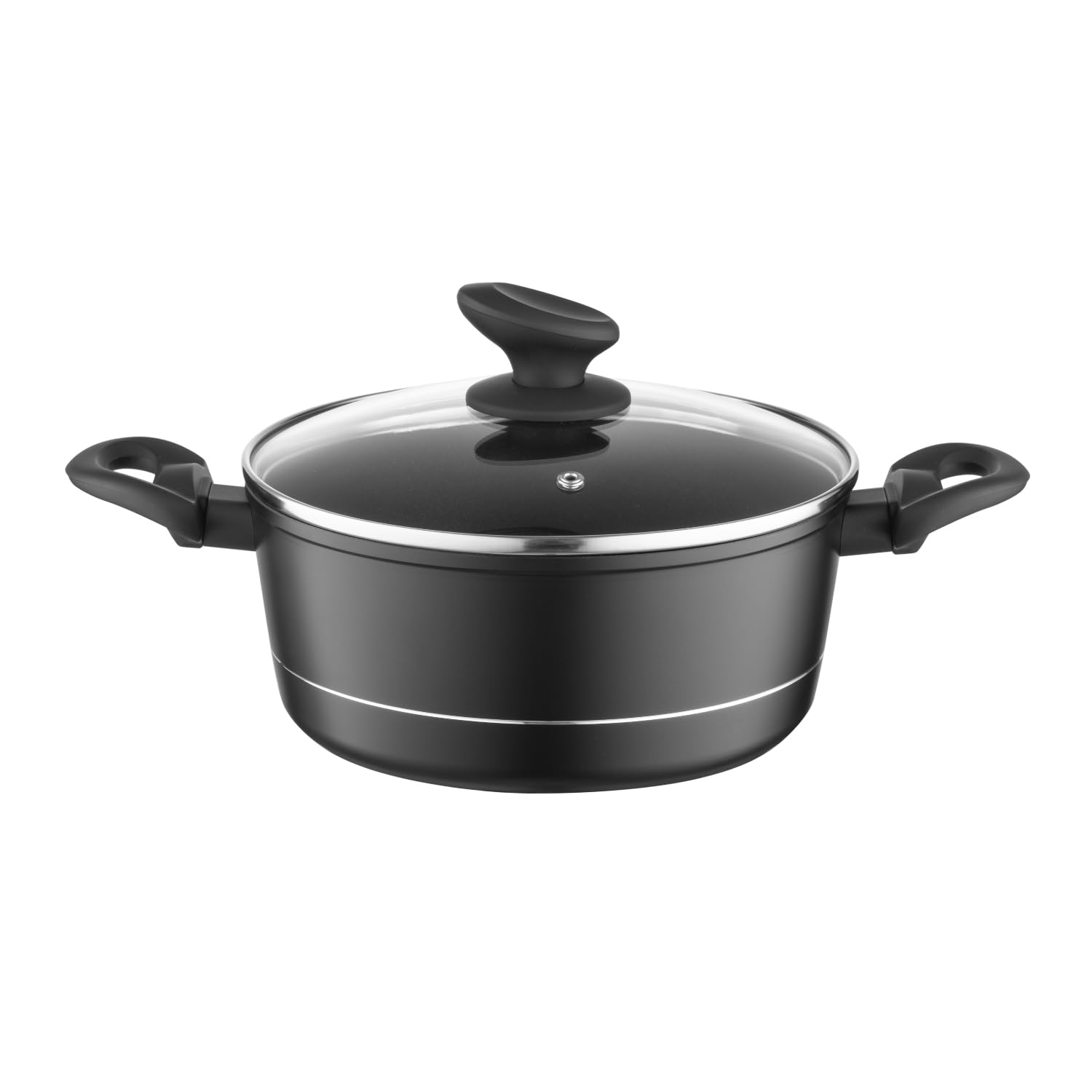Marmite tous feux FLORINA 2,1 l : faitout induction 20 cm avec couvercle en verre