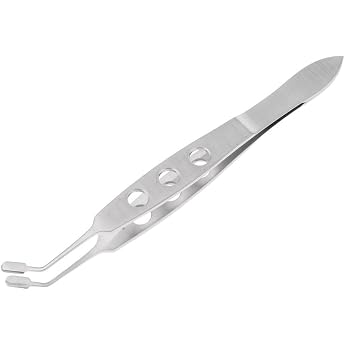 POFET Meibom Glands Stainless Steel Tweezers - Eyelid Massage Tweezers - Meibom Gland Expressor - Eyelid Massage Tweezers for Problems with Dry Eyes