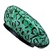 Bérets d'hiver en peluche avec imprimé zèbre et léopard, Vert, M