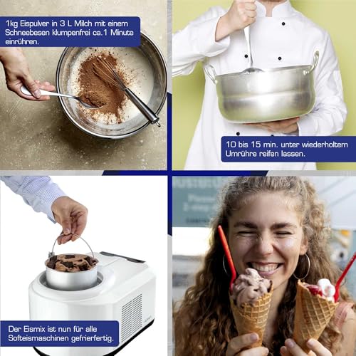 INDIGOS UG - 333g Vanilleeispulver - Vanille - individuell personalisiert mit Foto und Wunschtext - Geschenk - Fotoidee für Softeis Maschine und Kugeleis – Bild 6