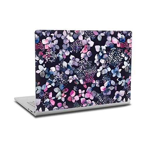 Autocollant Surface Book 2 anti-rayures au motif floral Hydrangea
