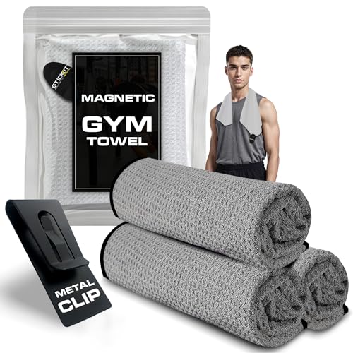 Magnetic Gym Towel with Clip