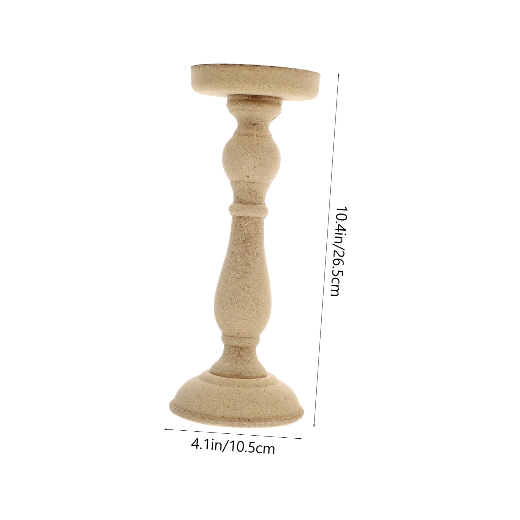 Candelabro Decorativo Nórdico Retro de Madera 2 Piezas para Hogar