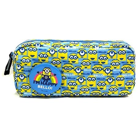 Amazon Co Jp 子供会 景品ミニオン 缶バッジ付きペンケース Minion 水色 ペンポーチ 筆箱 ふでばこ 文具 文房具 ステーショナリー ポーチ キャラクター グッズ 即日 翌日発送 おもちゃ