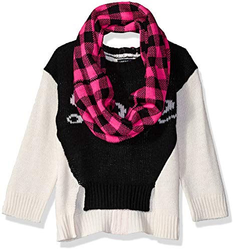 Image of Limited Too Toddler Girls 2 Piece Set Fashion Sweater and Scarf, Zip Back, 2T