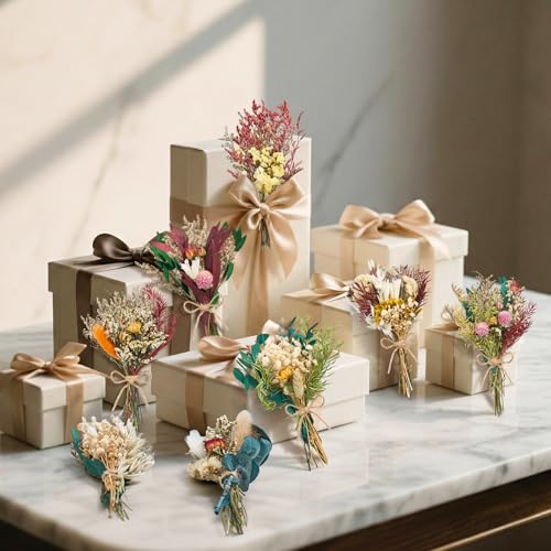 Ramo de Flores Secas Hechas a Mano 24 Piezas miniatura 6