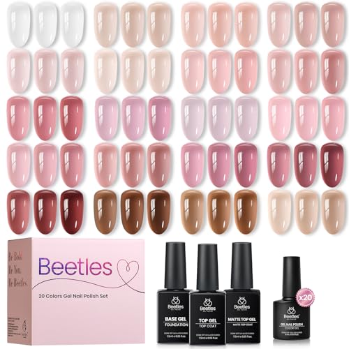 Beetles Soft Tint Nude Gel Nail Polish Set