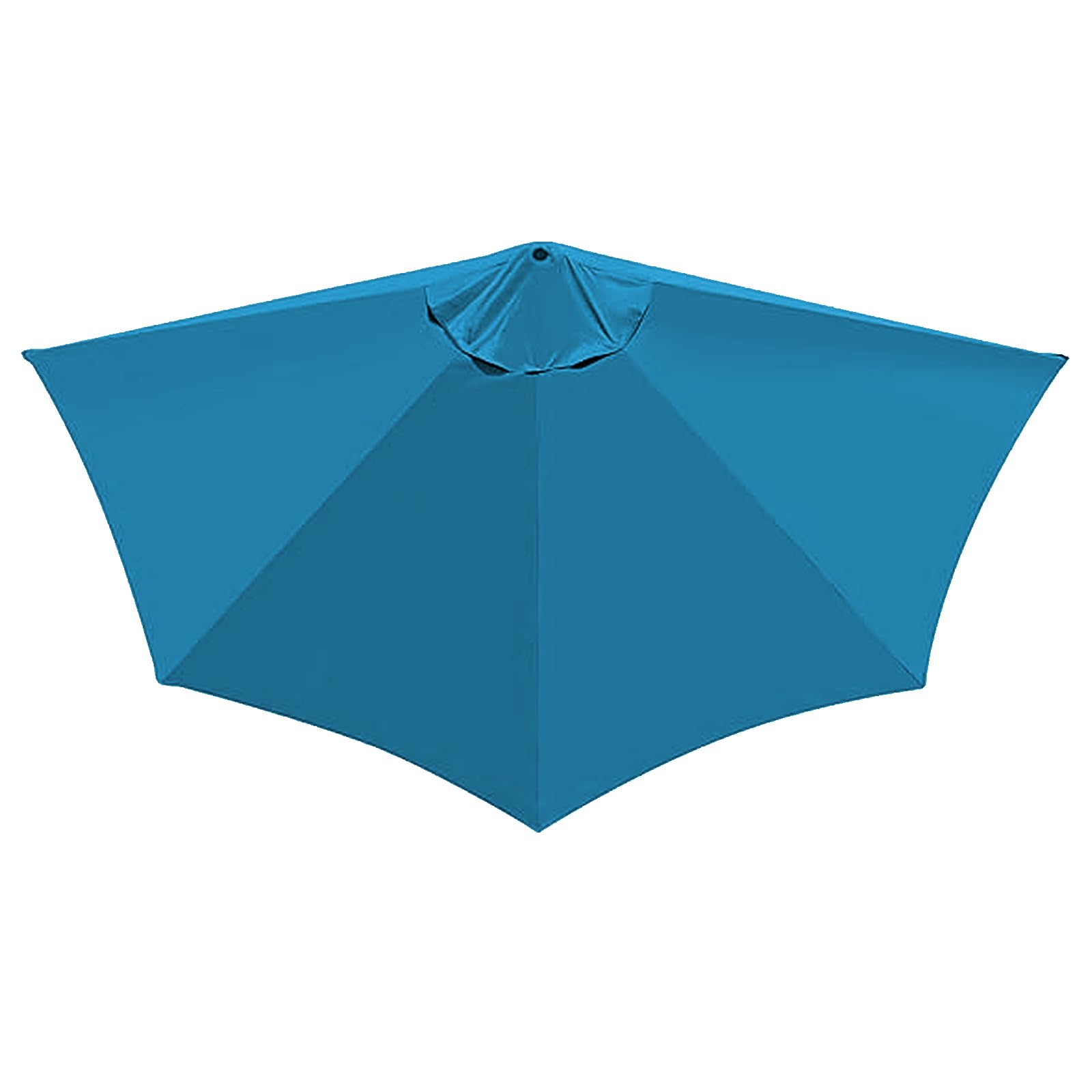 Parasol semi-circulaire - 2,7 m - Grande manivelle - Protection UV 30+ - Toile de rechange - Protection solaire et pluie - Pour jardin, terrasse, cour, piscine - Polyester