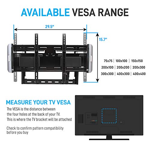 Pyle Home Universal Fixed Tv Wall Mount - Slim Quick Install Vesa Mounting Bracket For Tv Monitor, Mounts 37 To 55 Inch Hdtv, Led, Lcd, Plasma, Flat, Ultrawide Smart Television Up To 77 Lb Psw661Lf1 #TOP3