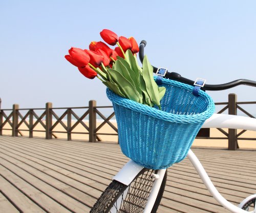 Colorbasket Adult Front Handlebar Bike Basket - Blue - Thumbnail 3