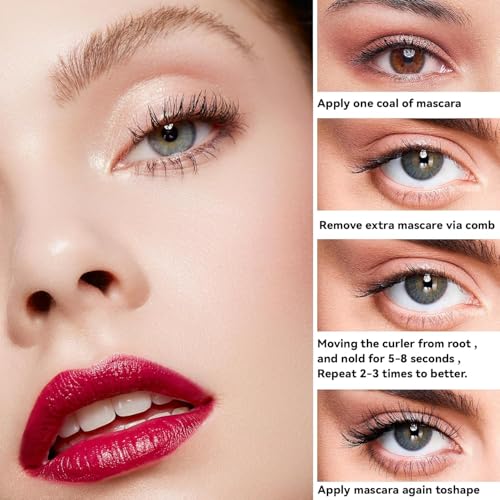 Acavado Modelador de Cílios Aquecido Modelador de Cílios Elétrico com Display de Led, 3 Modos de Tem