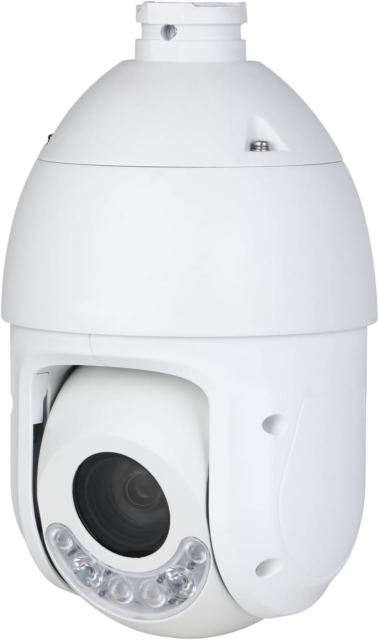 EmpireTech IR and White Light Dual Light Fusion 4MP 1/2.8″ CMOS 25x PTZ IP Camera,Auto-Tracking,Red and Blue Warning Light Active Deterrence,Full Color,Auto-Tracking,PTZ4M-25X-PV,Replace SD49425XB-HNR