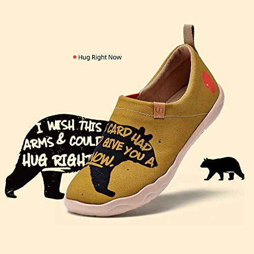 UIN Men's Slip Ons Loafers Canvas Lightweight Sneakers Walking Casual Art Painted Travel Shoes Hug Right Now2