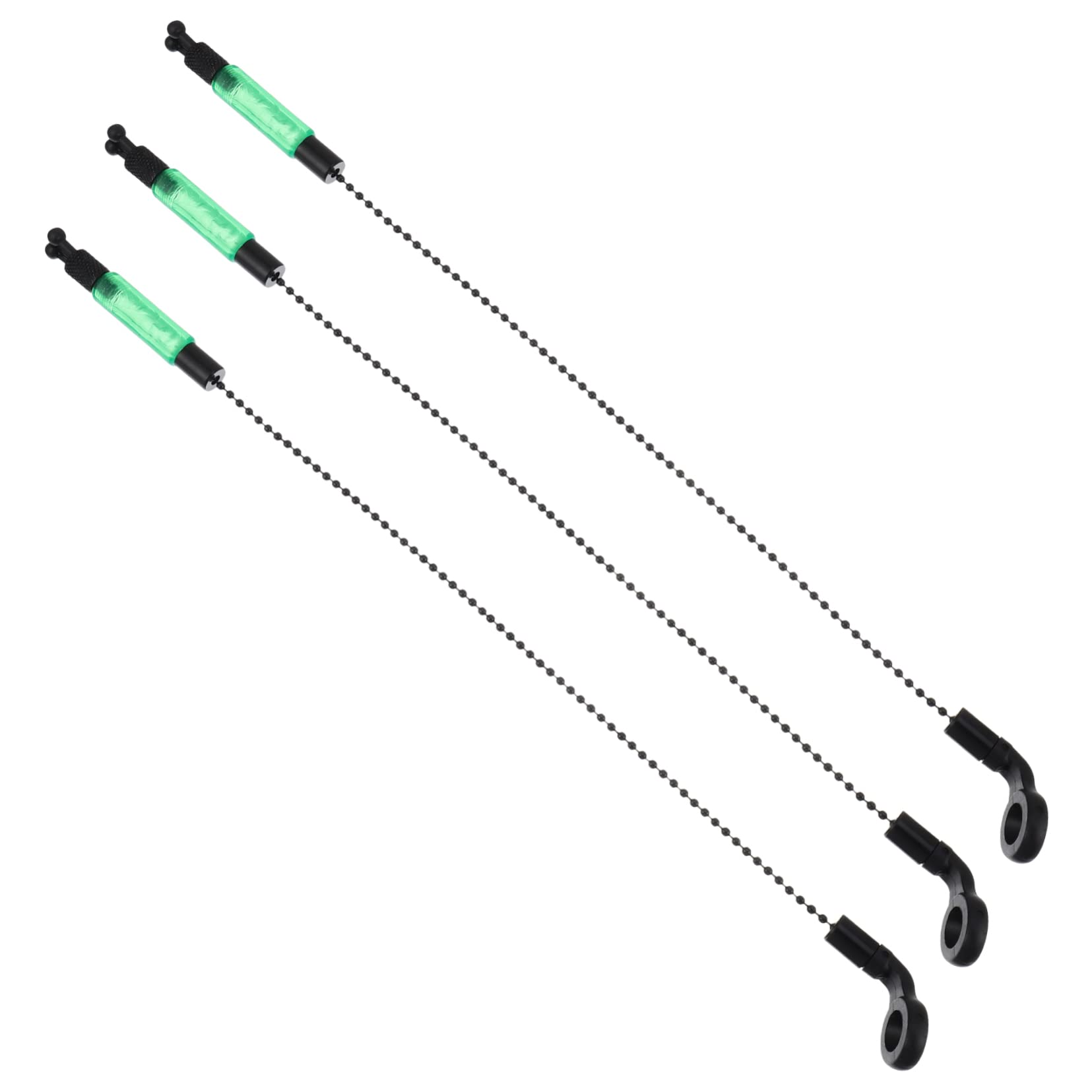 Gogogmee 3pcs Fishing Alarm Components Carp Fishing Bite Alarm Iron Indicator Night Light Stick Practical Kit