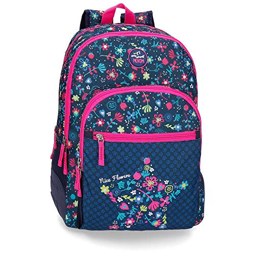 Preisvergleich Produktbild Rucksack 2 Fächer 44 cm Movom Nice Flowers