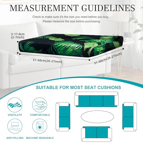 Image of 14 Pcs Stretch Patio Cushion Covers,Outdoor Couch Covers Replacement,Outdoor Couch & Sofa Slipcovers,for Patio Furniture Cushion Covers,Washable Reusable Furniture Protector (Summer,Cover Only)