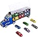 m zimoon Camion Giocattolo, Camion Trasporto Giocattolo Camion Bisarca Trasportatore con Maniglia Compreso 12 Mini Auto per Bambini 3 4 5 6 7 8 9 10 Anni
