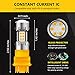PHINLION 3157 4157 LED Turn Signal Bulbs, 3200 Lumens Super Bright 12V 3057 3457NA 4157NA 3157NA Amber Yellow LED Light Replacement for Car Truck Directional Blinker or Parking Lights