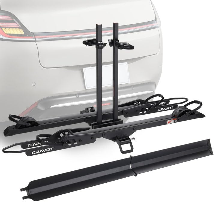 CRAVOT CyberRack E2 Plus EBike Rack with Ramp, 3Positions Foldable, 200 lbs Capacity Heavy Bike Rack...