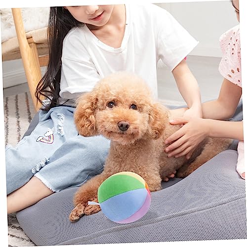 Yardwe Quietschspielzeug Für Hunde Interaktiver Kauball Aus Plüsch Gefüllter Ball Für Kleine Und Große Hunde Spielerisches Hundespielzeug Zum Quietschen Und Kauen