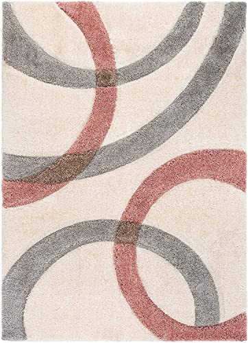 Image of Soft Modern Shag Area Rugs Fluffy Living Room Carpet Comfy Bedroom Home Decorate Floor Kids Playing Mat Size 5x7 Feet Color Multi E1