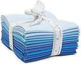 Bella Solids Blues 12 Fat Quarters Moda Fabrics 9900AB 124