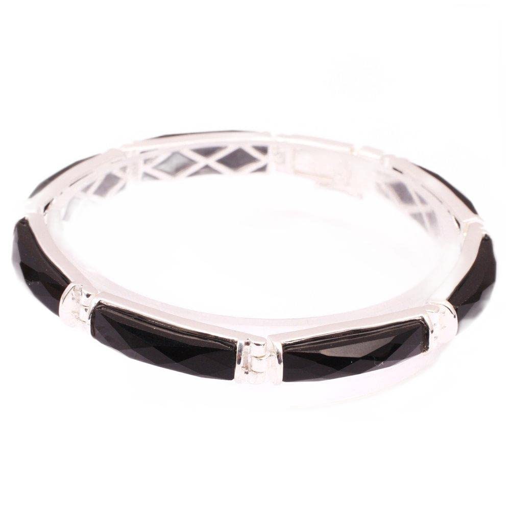 SHG Store Fashion Jewelry Stone Beads Tibetan Silver Link Bracelet Giftware 7"